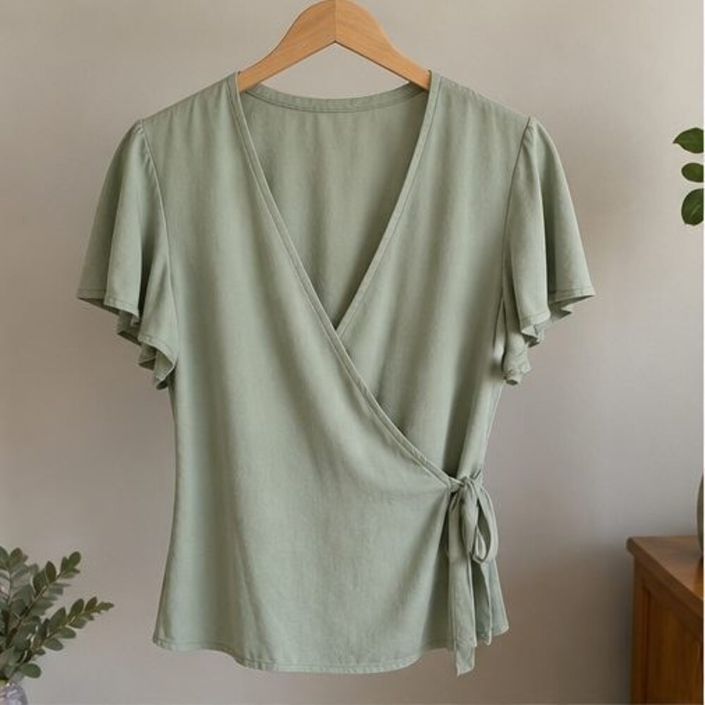 Charcoal Peplum Top